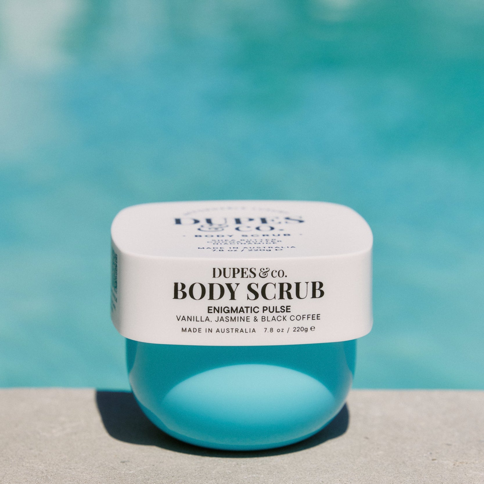 Dupes & Co Enigmatic Pulse Body Scrub 7.8 oz jar front view