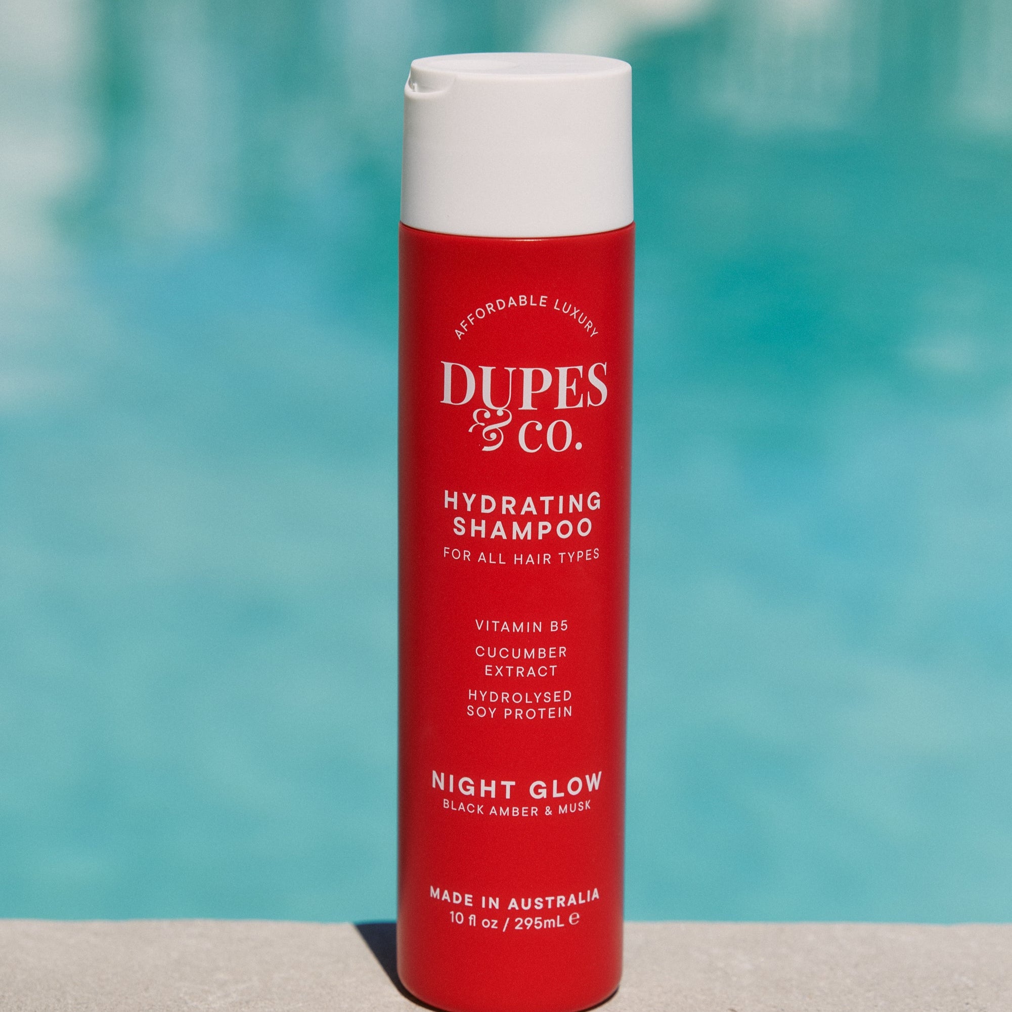 Dupes & Co Night Glow 10 fl oz Shampoo bottle front view